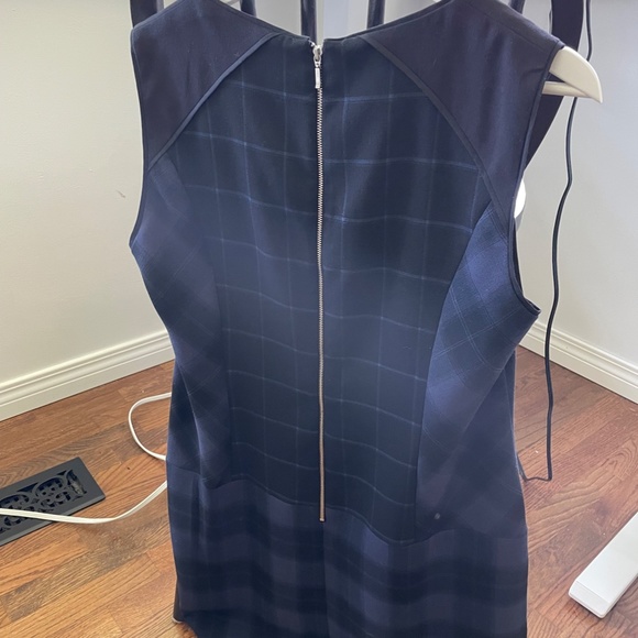 Next UK Women's Navy Tartan Pinafore Dress - Picture 5 of 5